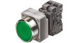 3SB3645-0AA41 Pushbutton Flat with LED, Complete, Green