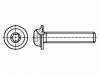 3070498 Винт; с юбкой; M6x16; Головка: сферическая; Torx®; TX30; сталь; цинк