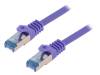 CQ306VS Patch cord; S/FTP; 6a; многопров; Cu; LSZH; фиолетовый; 3м