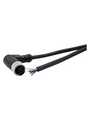 RND 205-01234, M12 Right Angle Plug Cable Connector, 5m, 5 Poles, A-Coded, Solder, RND Connect