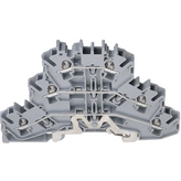 2002-3217, Three-tier terminal PE/N/L grey 0.25...2.5 mm2, Wago