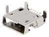 207E-AG00 Гнездо; USB AB micro; SMT; PIN:5; позолота; Контакты: сплав меди