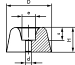 MT10000368, Bumper NR D29 mm H11 mm black, -