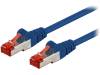 95452 Patch cord; S/FTP; 6; многопров; CCA; ПВХ; синий; 0,25м