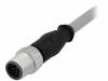 21348400C79050, Вилка; M12; PIN:12; "папа"; код A-DeviceNet / CANopen; 5м; провода, Harting