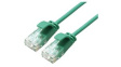 21.44.3931 Patch Cable, RJ45 Plug - RJ45 Plug, CAT6a, U/UTP, 300mm, Green