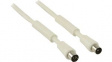 CSGP40020WT150 Coax Cable 120dB Coax Male - Coax Female 15m White