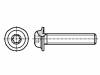 3059655 Винт; с юбкой; M4x10; Головка: сферическая; Шлиц: Torx; сталь; цинк