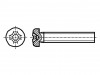 3186790 Винт; M3x45; Головка: цилиндрическая; Phillips; сталь; цинк; PH2