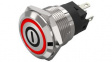 82-5151.2114.B001 Illuminated Pushbutton 1CO, IP65/IP67, LED, Red, Maintained Function