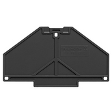 1173750000, PAP PRV/PPV4 SW End plate PRV/PPV4 Black, Weidmuller