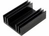 SK 09 37,5 SA TO 220, Радиатор: штампованный; TO220; черный; L:37,5мм; W:29мм; H:11,5мм, Fischer Elektronik