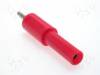 ADA204-RT, Адаптер; "банан" 2мм; Номин.ток:10А; Номин.напр:70ВDC; красный, Electro-PJP