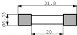 35412500029 Предохранитель, 6,3 x 32 mm: 2.5 A быстрого,354