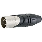 AX5M, XLR, Cable plug, 5 Poles AX Soldering Connection Nickel - Plated, Amphenol