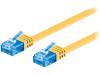 96296 Patch cord; U/UTP; 6a; многопров; Cu; ПВХ; желтый; Дл.кабеля:0,5м