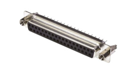 2301842-1, D-Sub Socket, DC-37, Black, TE Connectivity