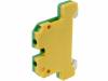 0661060000 EK 2.5/35, Соединитель: на рейку; Контактные группы:1; желто-зеленый, Weidmuller