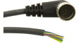 EW1200126 BK358 Sensor Cable M23 Socket Bare End 5 m 5.6 A 250 V