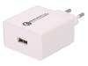 CLW-24QC QUALCOMM, Блок питания: импульсный; 3А; Вых: USB; 15Вт; 100?240ВAC; 0?40°C, CELLEVIA BATTERIES