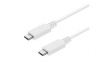 11.99.9053 USB Cable USB-C Plug - USB-C Plug 1m White