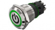 82-5152.2133.B002 Illuminated Pushbutton 1CO, IP65/IP67, LED, Green, Maintained Function