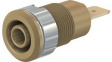 23.3060-27 Safety Socket 4mm Brown 32A 1kV Gold-Plated
