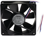 4412 F/2 GL, Axial fan DC 119 x 119 x 25 mm 12 VDC, Ebmpapst