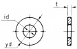 NWE-34815-M6 Простая шайба, Пластик ,6.4 mm