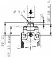 GLDC01B Limit Switch, Plastic, 1 Break Contact (NC) / 1 Make Contact