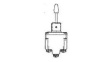4TL82-72 Toggle Switch, 4PDT, Momentary, 18A, 28V