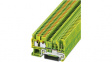 3209659 PT 2,5-TWIN/1P-PE terminal block, 0.14...2.5 mm2 250 vac/vdc green-yellow