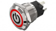 82-5151.2114.B002 Illuminated Pushbutton 1CO, IP65/IP67, LED, Red, Maintained Function
