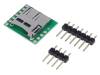 BREAKOUT BOARD FOR MICROSD CARD Модуль: адаптер; штыревой,microSD; SD micro