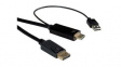 11045993 Video Cable, DisplayPort Plug - HDMI Plug/USB-A Plug, 3840 x 2160, 3m