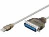 USB-AM/DB25M-LPT Кабель / адаптер; вилка Centronics 36pin, вилка USB A; 1,5м