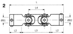 111.16.3232, Shaft coupling HUCO-POL 17.5 mm, Huco