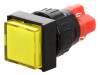 V16F-11-24Y, Переключатель: кнопочный; 1; SPDT; 3A/250ВAC; 2A/24ВDC; желтый, Onpow