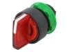 ZB5AK1543 Switch: rotary; 1-position; 22mm; red; Illumin: LED; IP66; O22mm