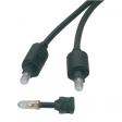 PB-1910 Audio cable Toslink - Toslink/3.5 mm 1 m Black