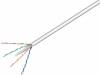 U/UTP6-SCCA-100, Кабель; U/UTP; 6; однопров; CCA; 4x2x23AWG; ПВХ; серый; 100м, Goobay