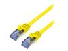 CQ5117S Patch cord; S/FTP; 6a; многопров; Cu; LSZH; желтый; 20м; 26AWG