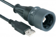 PXP6040/B/3M00 Кабель USB B припаянный к стандартному USB A 4P