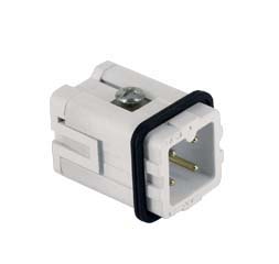 JKSM 03, male insert, 3 poles + PE, ILME