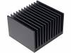 SK 121 100 SA, Радиатор: штампованный; ребристый; черный; L:100мм; W:112мм, Fischer Elektronik