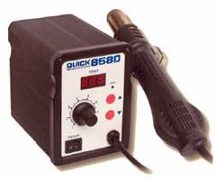 QUICK 858D, C цифровым индикатором t для демонтажа и монтажа SMD компонентов, Quick