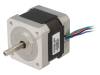 STEPPER MOTOR BIPOLAR 42X38MM 2.8V 1.7A, Двигатель: шаговый; 2,8ВDC; Двусторон.вал: нет; макс.632,8мНм, POLOLU