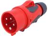 70153-6, Разъем: питания AC, трехфазный; вилка; "папа"; 16А; 400ВAC; IP44, PC Electric