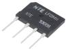 NTE53008, Однофазный выпрямительный мост; Urmax:600В; If:15А; Ifsm:240А, NTE