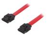 CS0008, Кабель: SATA; 2 вилки SATA типа L; 900мм; красный, LOGILINK